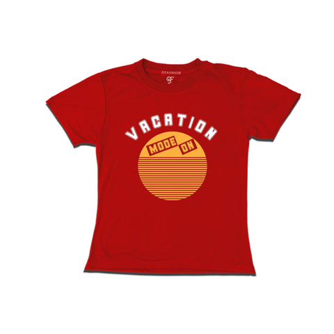 vacation mode on girls t shirts