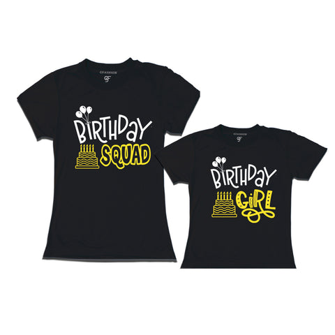 Birthday Squad Mom & Birthday Girl T-shirts