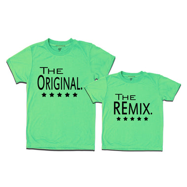 the original the remix dad & son tees