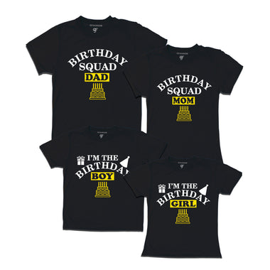 birthday t shirts for girl or boy with squad ( Rs 799 for 2 pcs )