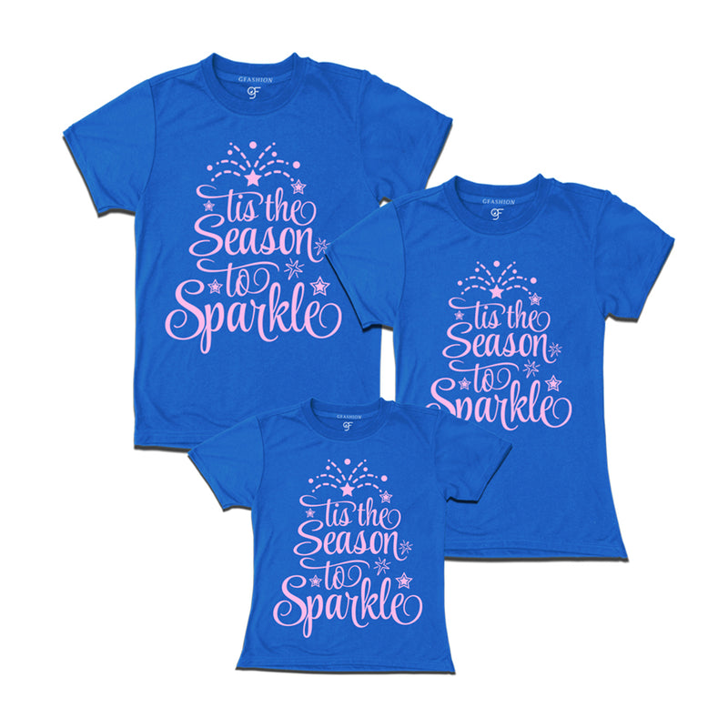 Christmas matching t-shirt for dad mom girl set of 3