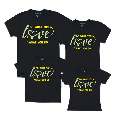 family t-shirt set of 4