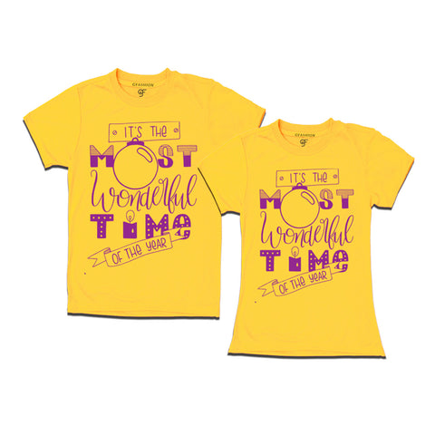 Wonderful time for matching couples t-shirt
