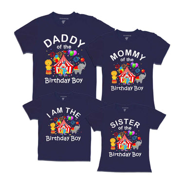 Birthday T-shirts for Boy with Family-Cirus Theme in Navy Color available @ gfashion.jpg