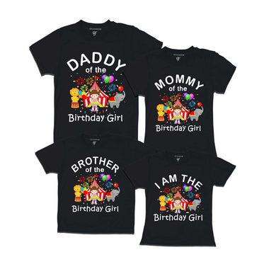 Birthday T-shirts for Girl with Family-Circus Theme in Black Color available @ gfashion.jpg
