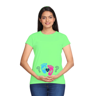 Boy (or) Girl Maternity T-shirts in Pista Green Color available @ gfashion.jpg
