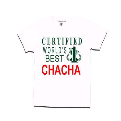 Certified World's Best Chacha T-shirts-White-gfashion