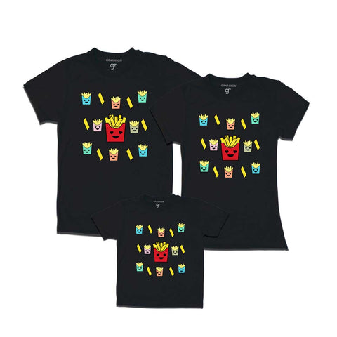 Funny Family T-shirts for Dad Mom and Son in Black Color available @ gfashion.jpg
