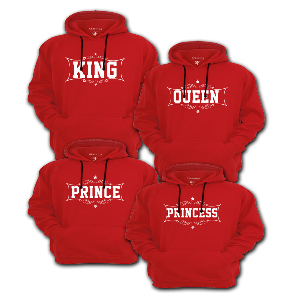 King queen and prince hoodies sale