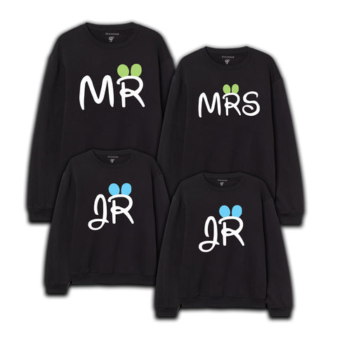 Mr Mrs Jr Family Sweatshirt in Black Color available @ gfashion.jpg