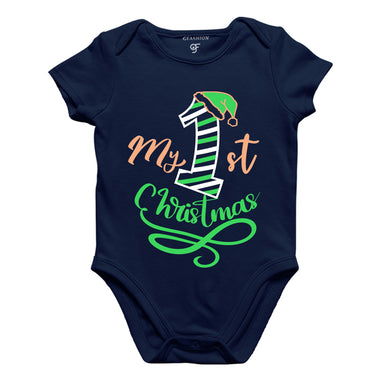 My First Christmas Bodysuit or Rompers in Navy Color available @ gfashion.jpg