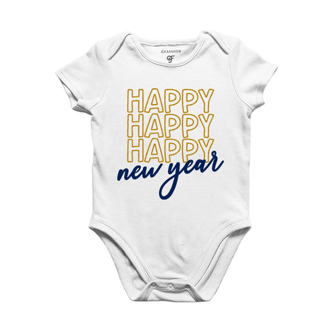 New Year-Baby Bodysuit or Rompers or Onesie in White Color avilable @ gfashion.jpg