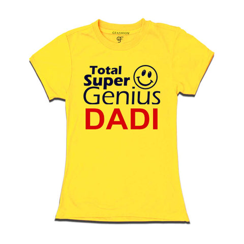 Super Genius Dadi T-shirts-Yellow-gfashion
