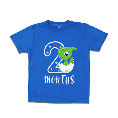 Two Month Baby T-shirt in Blue Color avilable @ gfashion.jpg