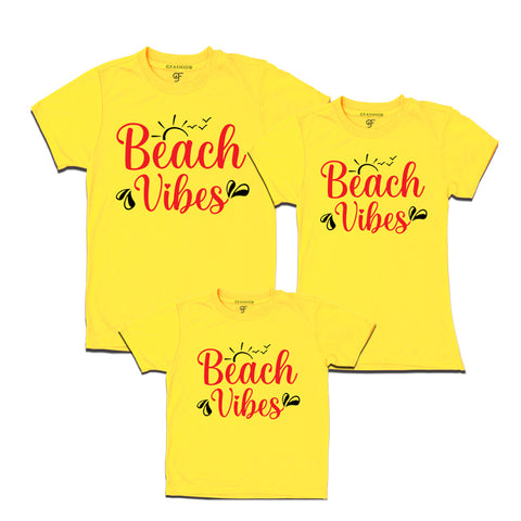 Beach Vibes T-shirts for dad mom son