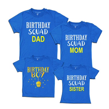 Birthday Squad Dad ,Mom ,Sister, Birthday Boy T-shirts