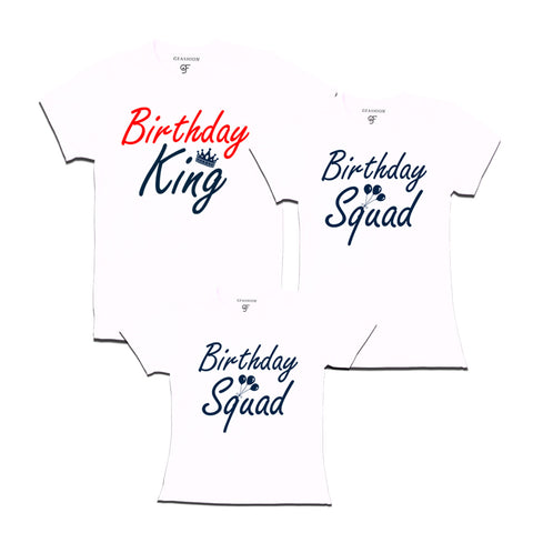 Birthday King T-shirts With Queen and Princess