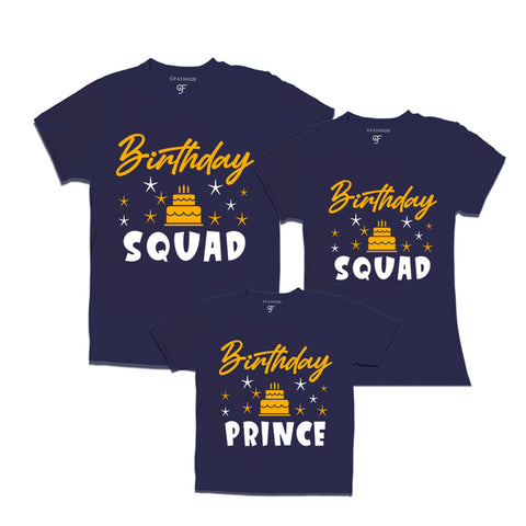 Birthday Prince T-shirts With Birthday Squad