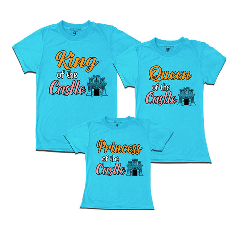 King-Queen-Princess of castle t shirts
