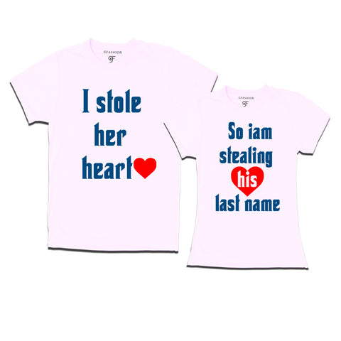 matching Couple t-shirts