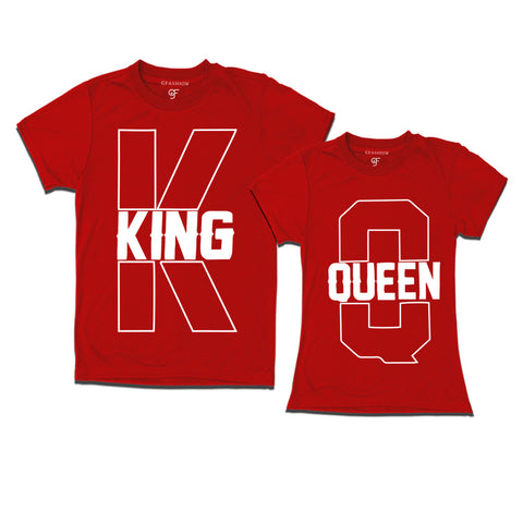 king queen couple t shirts
