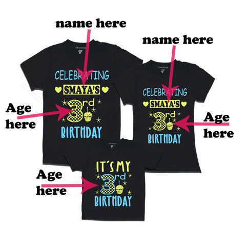 customize birthday t shirts for boy with family