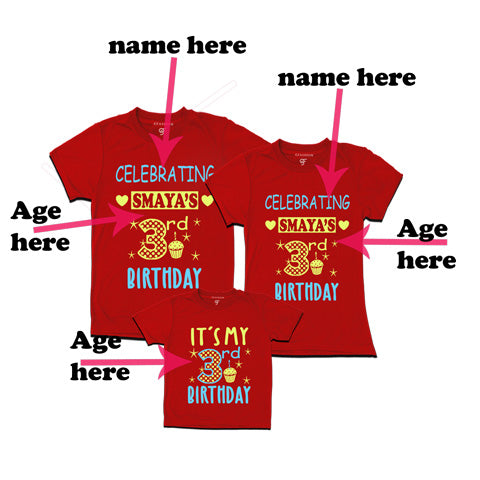 customize birthday t shirts for boy with family