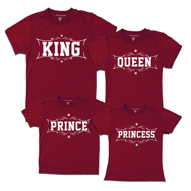 Gfashion dad mom son and daughter matching t-shirts