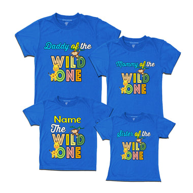 Dad mom of the wild one birthday t shirts