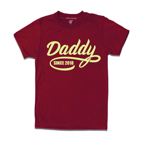 daddy since year customize t shirts