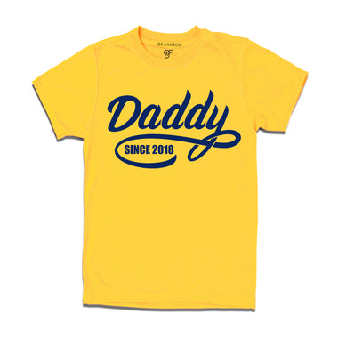 daddy since year customize t shirts