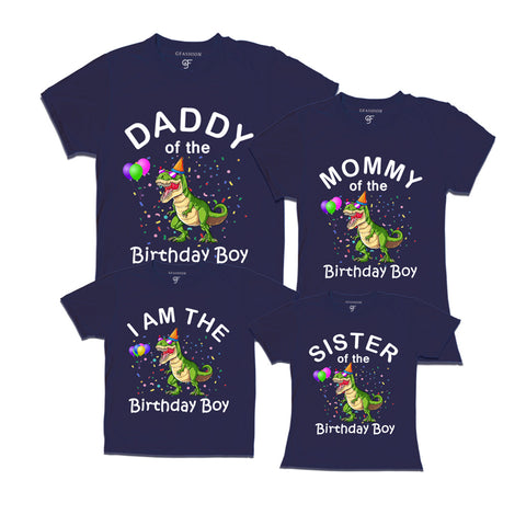 Dinosaur Theme Birthday Boy T-shirts For Family