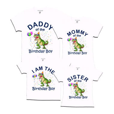 Dinosaur Theme Birthday Boy T-shirts For Family