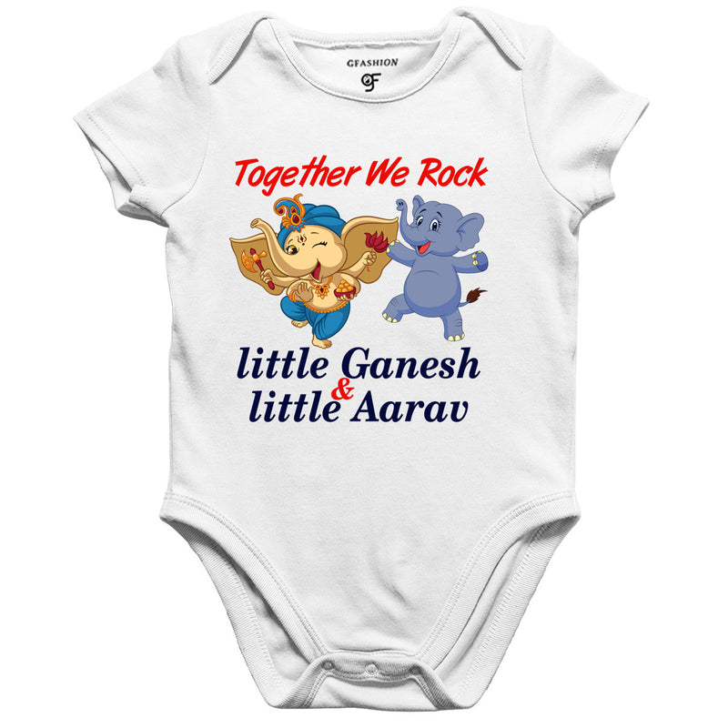 Ganesh Chathrthi rompers with name