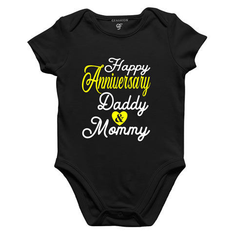 Happy anniversary mommy & daddy rompers/bodysuit/onesie