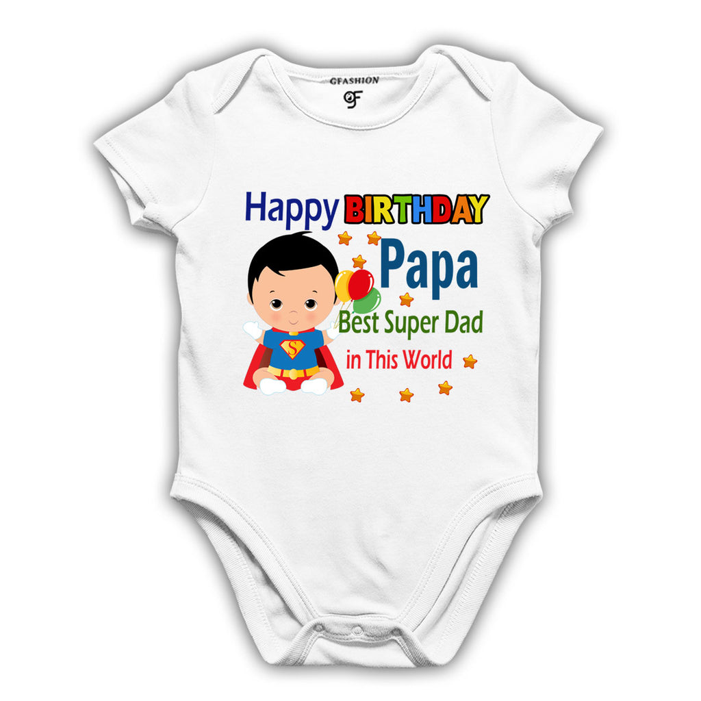 Onesie Best Rompers For Babies Baby Dress For Papa's Birthday Baby