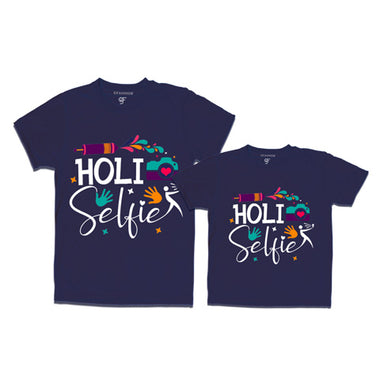 Holi Selfie T shirts for couples and family