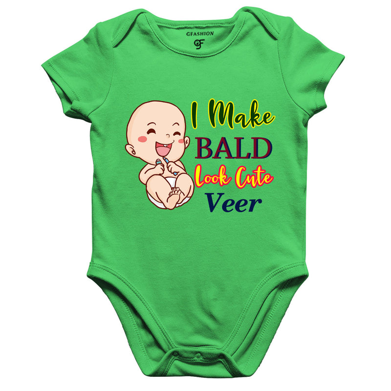 i make bald look cute mundan ceremony onesie