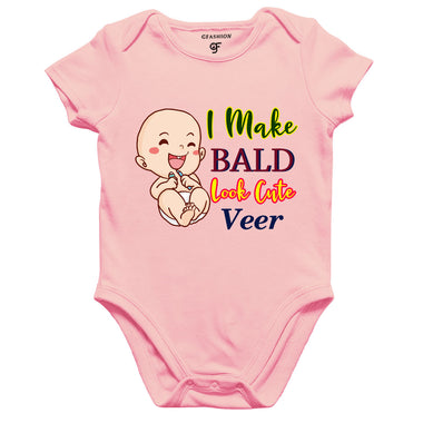 i make bald look cute mundan ceremony onesie