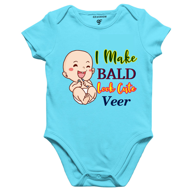 i make bald look cute mundan ceremony onesie