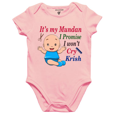 It's my mundan i promise i won't cry rompers