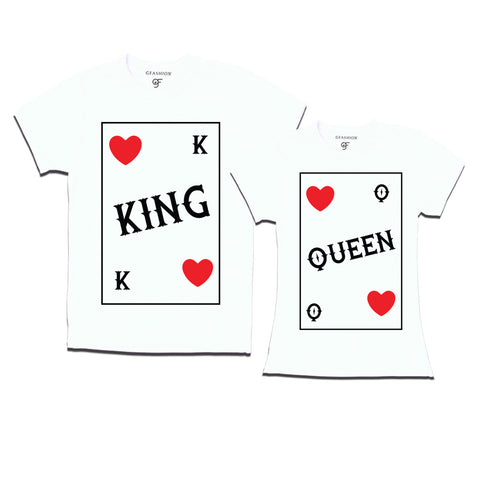 king and queen couple t shirts