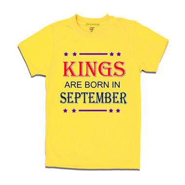 Kings Born in September-Birthday t-shirts