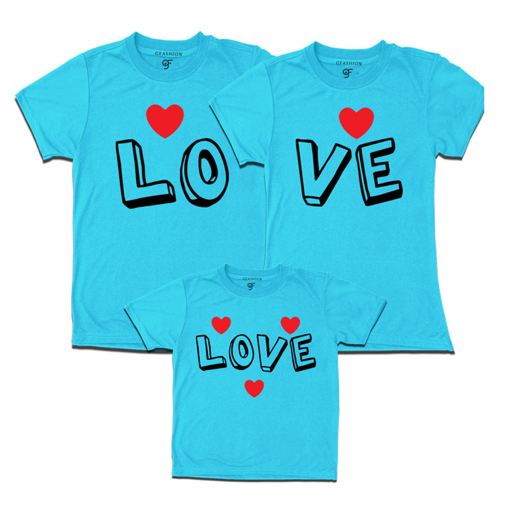 love family tees-family tees set of 3