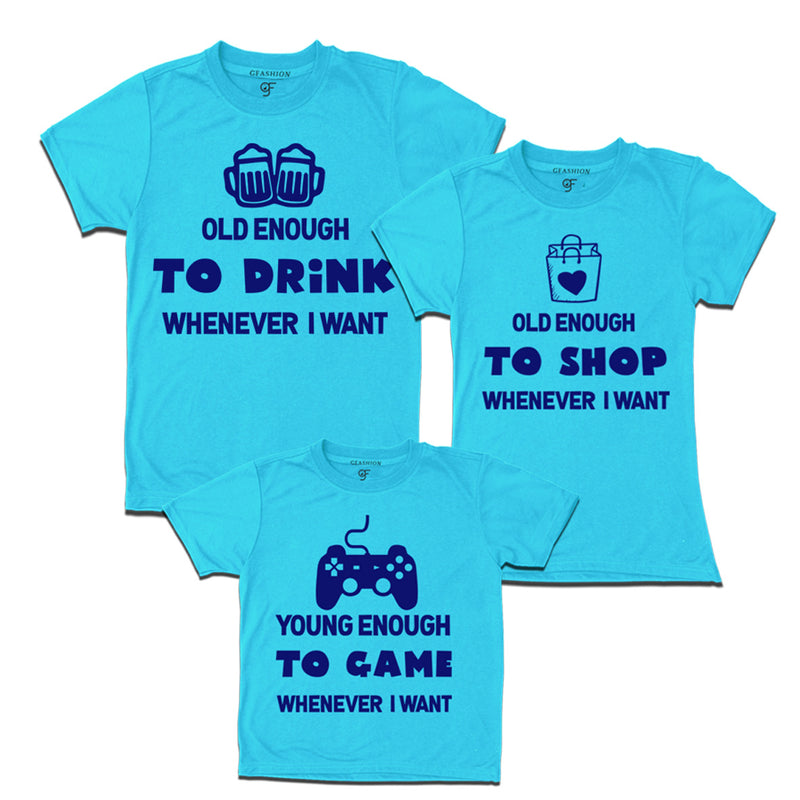 occasion can be celebrated with matching family t-shirt