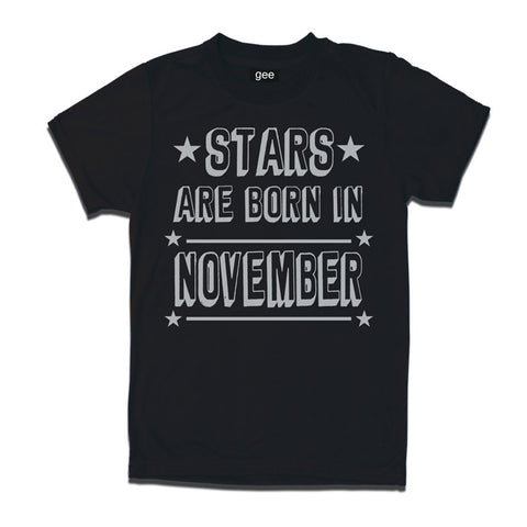 Stars Born in November-Birthday t-shirts
