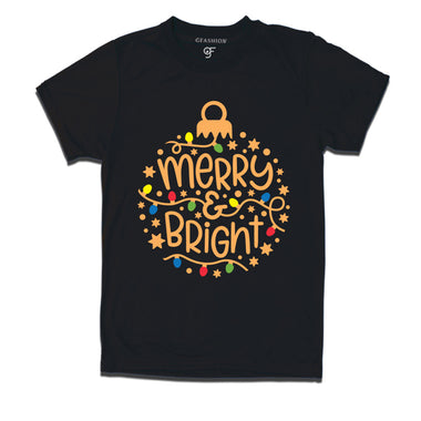 Merry And Bright T Shirt Ornament print