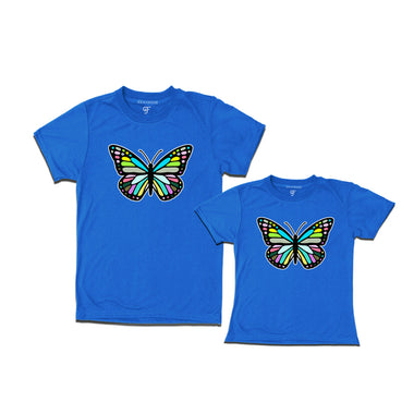 Butterfly t shirts for mom and daughter