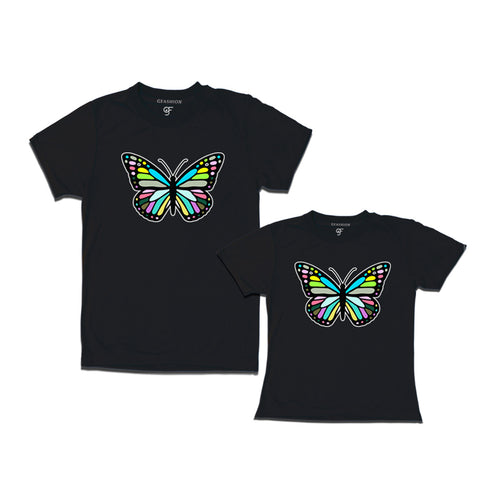 Butterfly t shirts for mom and daughter