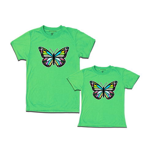 Butterfly t shirts mom and son